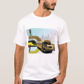 School Bus City Scene T-shirt (Voorkant)