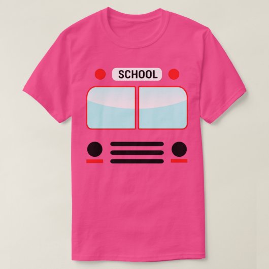 School bus Costume Halloween Costume Easy Oufit T-shirt (Design voorkant)