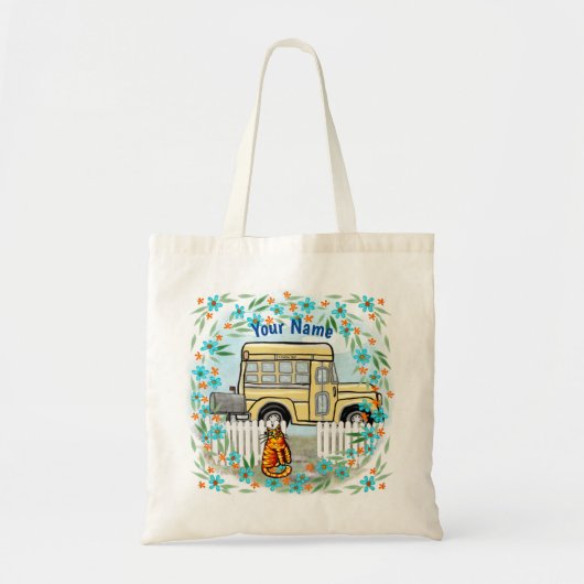 School Bus Day-tas Tote Bag (Voorkant)