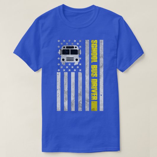 School Bus Driver American Shirt School Bus D (Design voorkant)