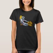School Bus Driver Astronaut Space Work Job Bus D T-shirt (Voorkant)