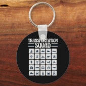 School Bus Driver Back To School Funny Transportat Sleutelhanger (Voorkant)