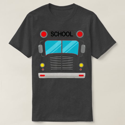 School Bus Driver Costume Halloween Funny Adults a T-shirt (Design voorkant)