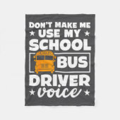 School Bus Driver Funny School Bus Drivers Quote  Fleece Deken (Voorkant)