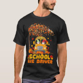 School Bus Driver Herfst Herfst Design Vrouwen Man T-shirt (Voorkant)