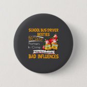 School Bus Driver Ies Ronde Button 5,7 Cm (Voorkant)