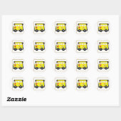 School Bus Driver Kerst sticker (Vel)