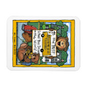 School Bus Driver Magnet, van een jongen Magneet (Horizontaal)