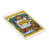 School Bus Driver Magnet, van een meisje Magneet (Rechterzijde)