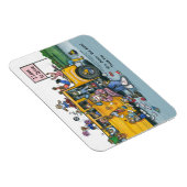 School Bus Driver Magnet, vrouw chauffeur Magneet (Rechterzijde)