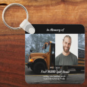 School Bus Driver Memorial Keepsake  Sleutelhanger (Voorkant)