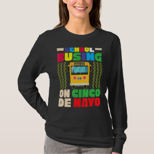 School Bus Driver On Cinco De Mayo Mexican 5th T-shirt