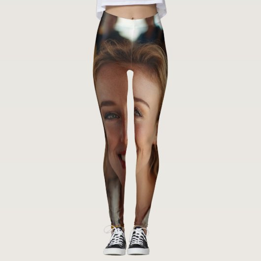 School Bus Driver Photo Customize Leggings (Voorkant)