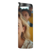 School Bus Driver Photo Customize Thermosbeker (Geroteerd rechts)