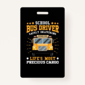 School Bus Driver Safely Delivering Badge (Voorkant)