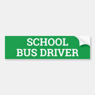 SCHOOL BUS DRIVER-teken/sticker/MAGNET Bumpersticker