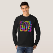 School Bus Driver Tie Dye Appreciation Day Back To T-shirt (Voorkant volledig)