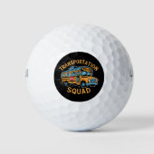 School Bus Driver Transport Squad Golfballen (Voorkant)