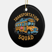 School Bus Driver Transport Squad Keramisch Ornament (Links)