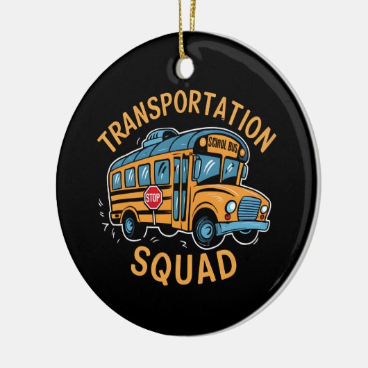 School Bus Driver Transport Squad Keramisch Ornament (Links)