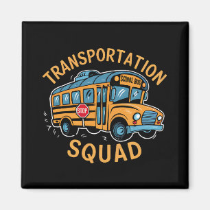 School Bus Driver Transport Squad Magneet