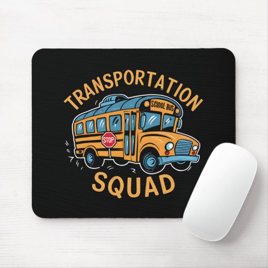 School Bus Driver Transport Squad Muismat (Met muis)