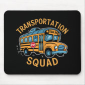 School Bus Driver Transport Squad Muismat (Voorkant)