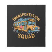 School Bus Driver Transport Squad Notitieblok (Voorkant)