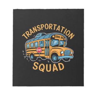 School Bus Driver Transport Squad Notitieblok