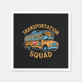 School Bus Driver Transport Squad Servet (Voorkant)