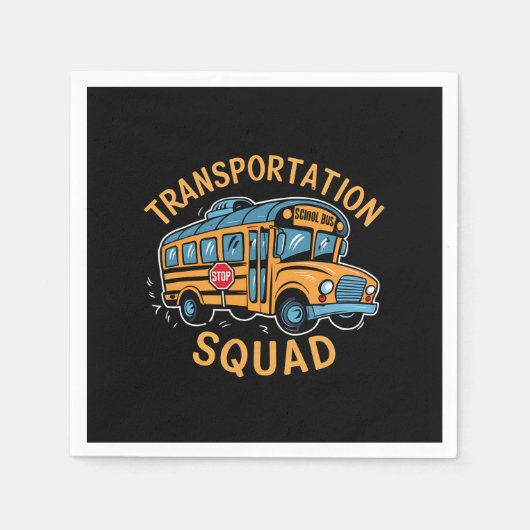 School Bus Driver Transport Squad Servet (Voorkant)