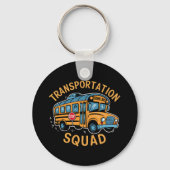 School Bus Driver Transport Squad Sleutelhanger (Voorkant)