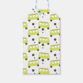 School-bus driver Yellow Confetti Teacher Cadeaulabel (Voorkant)