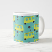 School-bus driver Yellow Confetti Teacher Grote Koffiekop (Voorkant rechts)