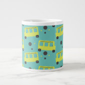 School-bus driver Yellow Confetti Teacher Grote Koffiekop (Voorkant)