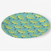 School-bus driver Yellow Confetti Teacher Papieren Bordje (Gekanteld)