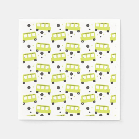 School-bus driver Yellow Confetti Teacher Servet (Voorkant)