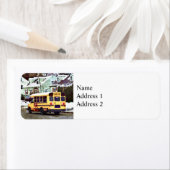 School Bus Driving Home in Winter Etiket (Insitu)