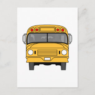 School Bus Front Briefkaart