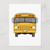 School Bus Front Briefkaart (Voorkant)