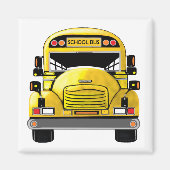 School bus gepersonaliseerde magneet (Voorkant)