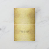 School Bus Gold Alphabet Bedankkaart (Binnen)