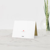 School Bus Gold Alphabet Bedankkaart (Achterkant)