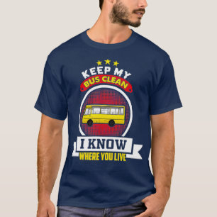 School bus houden Mijn bus schoon Funny School Bus T-shirt