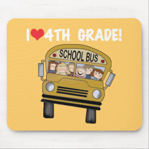 School bus I Love 4th Grad Muismat