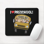 School-bus I Love Preschool Muismat (Met muis)