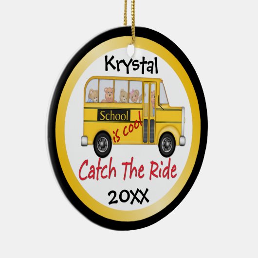 School-bus Keramisch Ornament (Rechts)