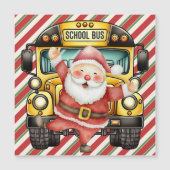 School Bus Kerstmis voor chauffeur (Voorkant)