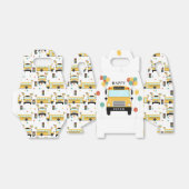 School Bus Kids Birthday Party Bedankdoosjes (Uitgevouwen)