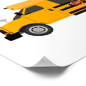 School Bus Kinder Décor Print Poster (Hoek)